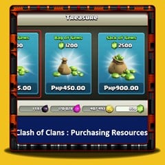 Clash of Clans - Achats Ressources